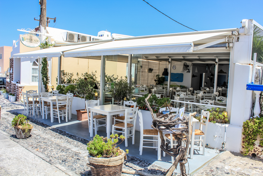Avacado Restaurant Santorini